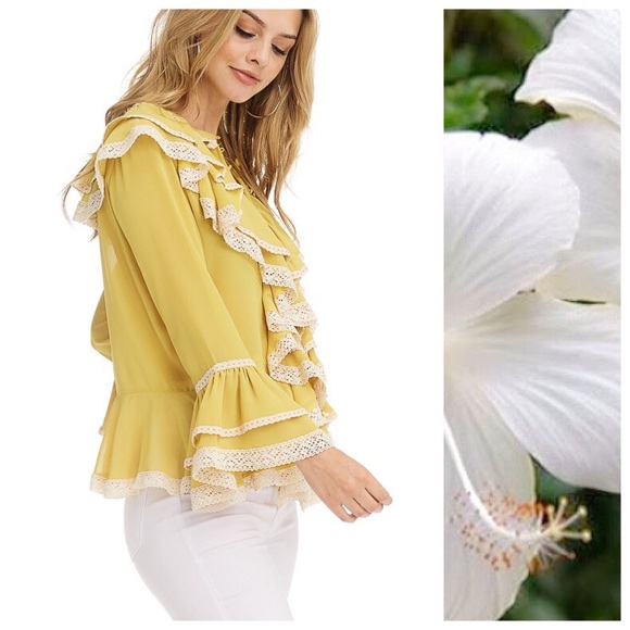 Victorian Ginger Ruffles Blouse - Picture 8 of 8